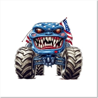 4th of July Monster Truck #6 Posters and Art